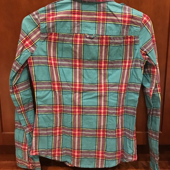 Vintage! Hollister plaid button down shirt - Picture 3 of 4